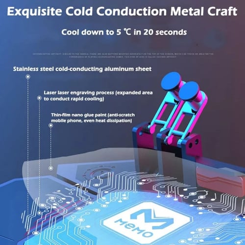 يد ميمو. 4ازرار مع مروحة تبريد ومقبض