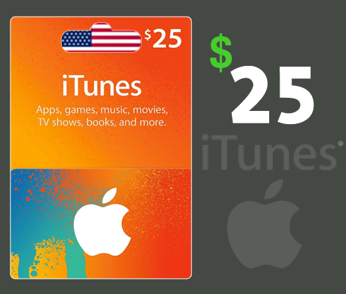 ايتونز امريكي 25 دولار