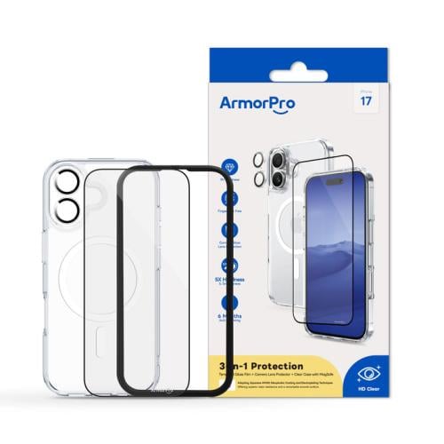 ارمر برو بكج حماية شفاف ميج سيف للايفون 17