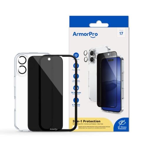 ارمر برو بكج حماية الخصوصية للايفون 17 - زجاجي