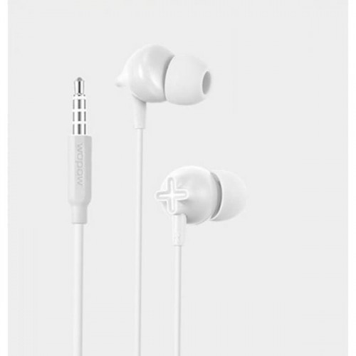 وبو سماعة AU03 سلكية بمنفذ AUX - أبيض