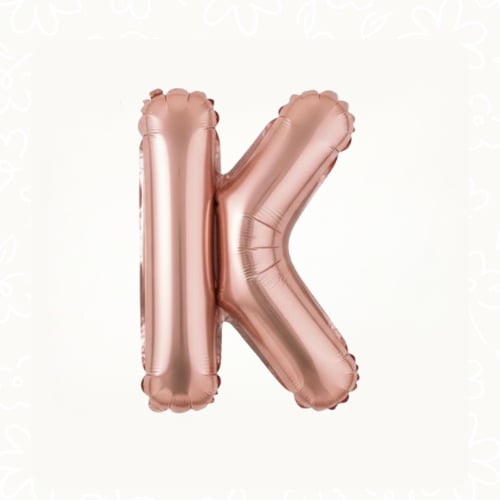 بالونات هيليوم أحرف روزجولد