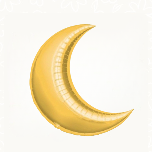 بالون هلال رمضان (ذهبي)