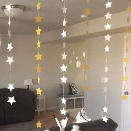 بانر النجوم فضي | Stars Banner Sliver