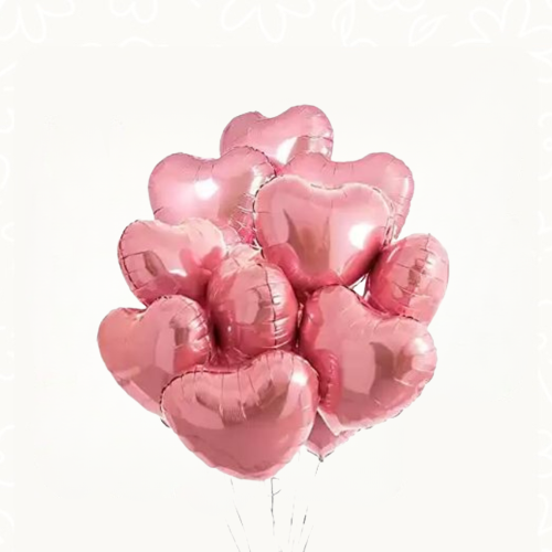 بالون قلب روز قولد | Rose Gold Heart Balloon