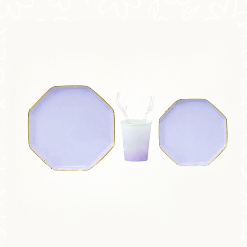 أدوات المائدة موف | Purple Octagon Tableware