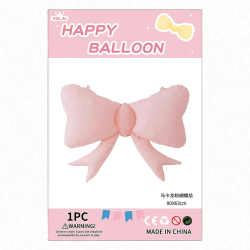 بالون فيونكة وردي | Pink Bow Balloon