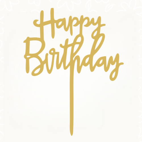 تغريسة كيك ميلاد | Acrylic Cake Topper