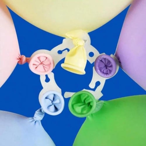 مشبك بالون على شكل زهرة