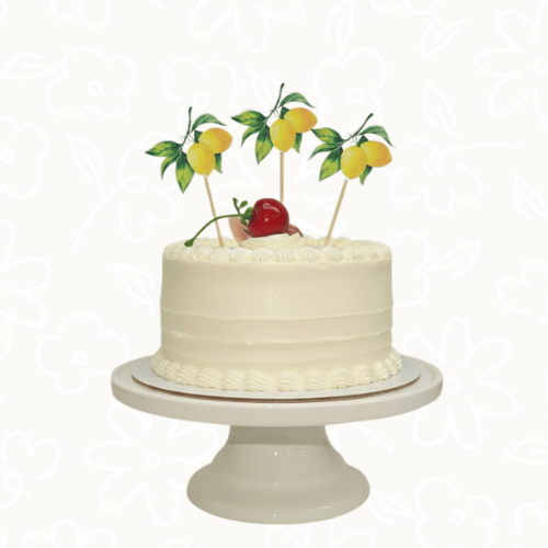 تغريسة كيك – ثيم ليمون | Lemon Cake Topper