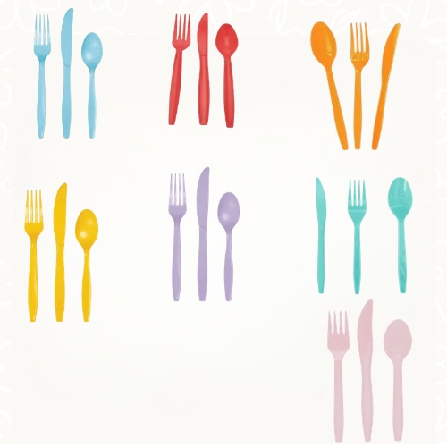 أدوات مائدة بلاستيكية | Plastic Tableware Set