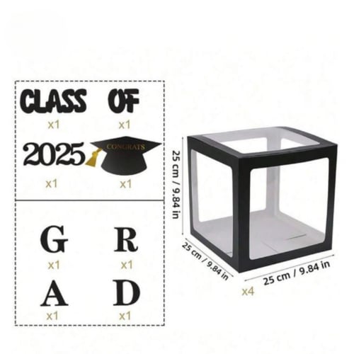 بلوك التخرج الشفاف | Graduation Balloon Blocks