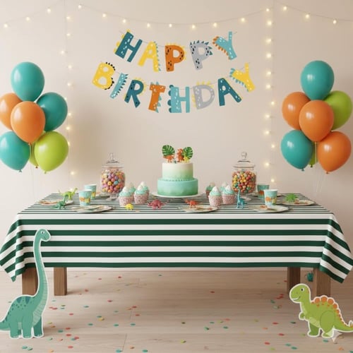 بانر عيد الميلاد – ثيم ديناصورات | Dinosaur Birthd...