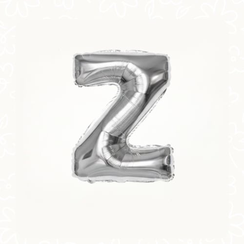 بالونات حروف فضية | Sliver Letter Balloons