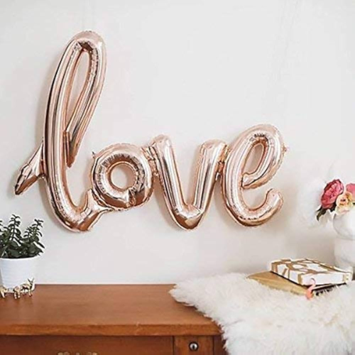 بالون حب روزقولد | Rose Gold LOVE Balloon