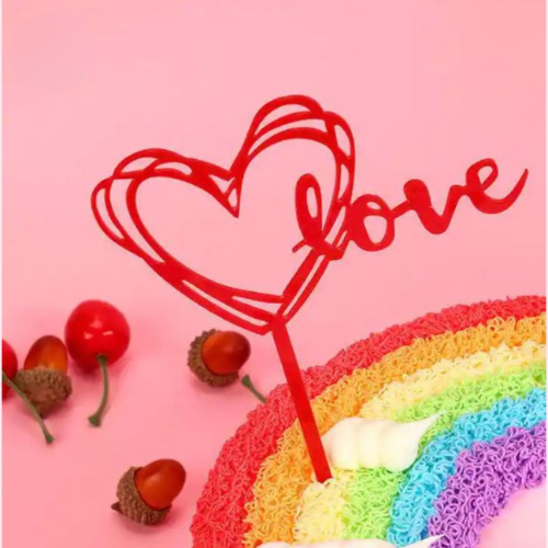 تغريسة الحب | Acrylic Cake Topper LOVE