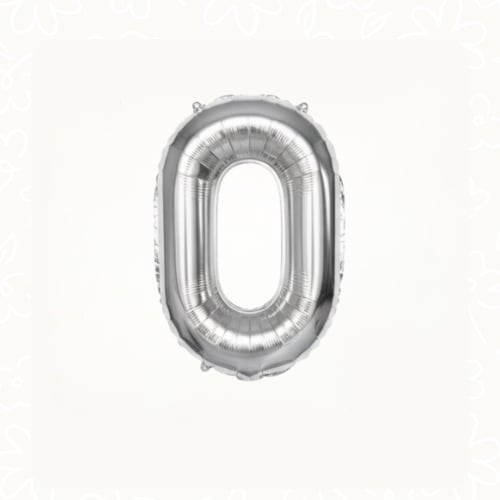 بالونات حروف فضية | Sliver Letter Balloons