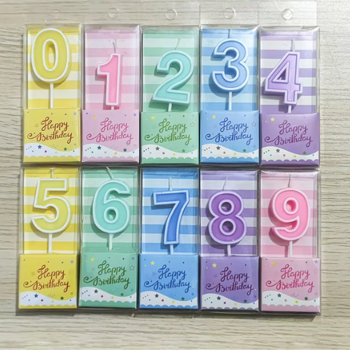 شموع أرقام باستيل |Pastel Number Candles