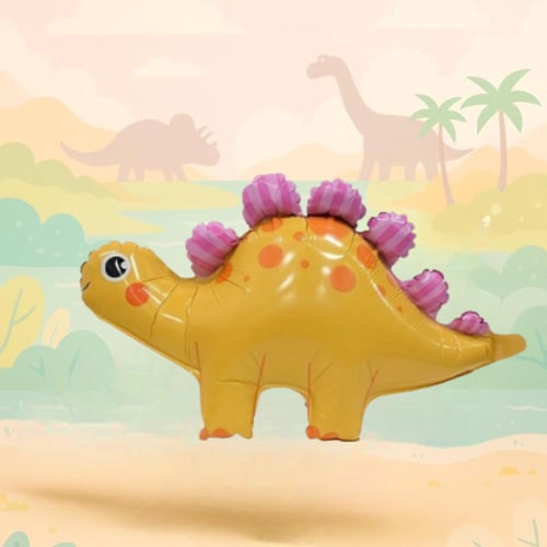 بالون ديناصور برتقالي | Orange Dinosaur Balloon