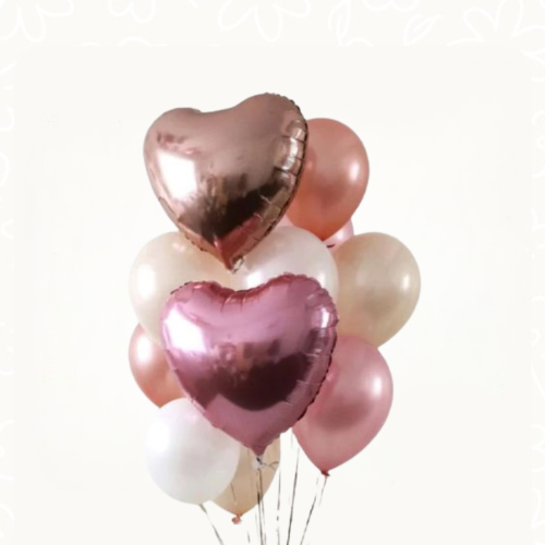 مجموعة بالونات (قلوب)