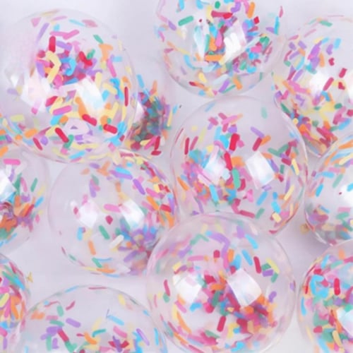 بالونات شفافة ملونة