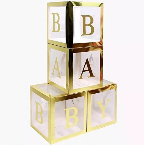 بلوك اطفال (ذهبي) | Transparent Baby Blocks