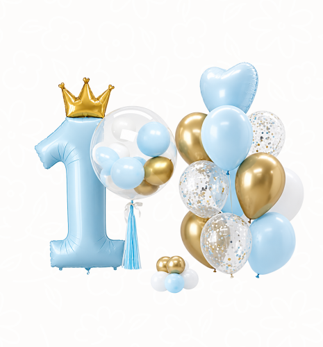 قوس بالونات أول عيد ميلاد | First Birthday Balloon...