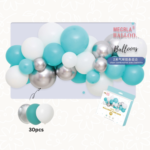 قوس بالونات أزرق | Ocean Blue Balloon Arch