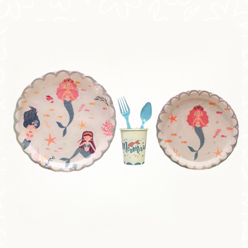 أدوات المائدة حورية ا Mermaid Tableware