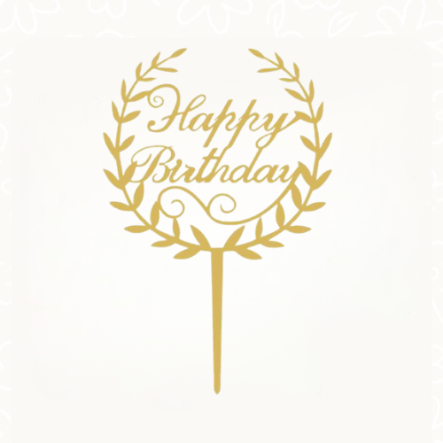 تغريسة كيك ميلاد | Acrylic Cake Topper
