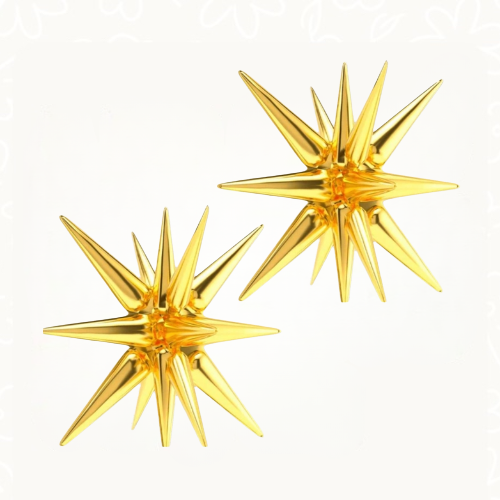 بالون نجمة 4D ذهبي