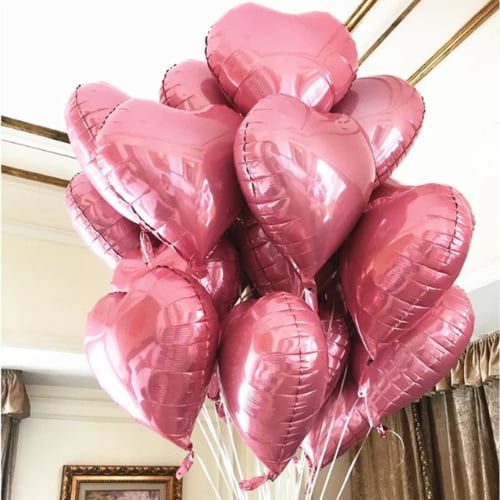 بالون قلب روز قولد | Rose Gold Heart Balloon