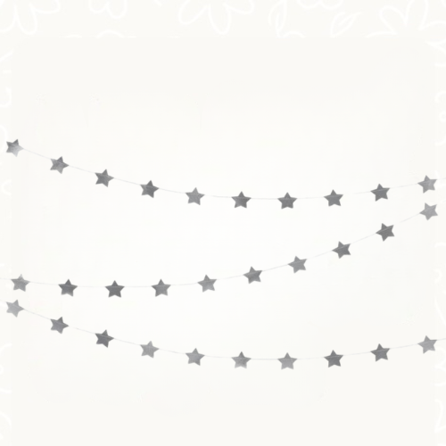 بانر النجوم فضي | Stars Banner Sliver