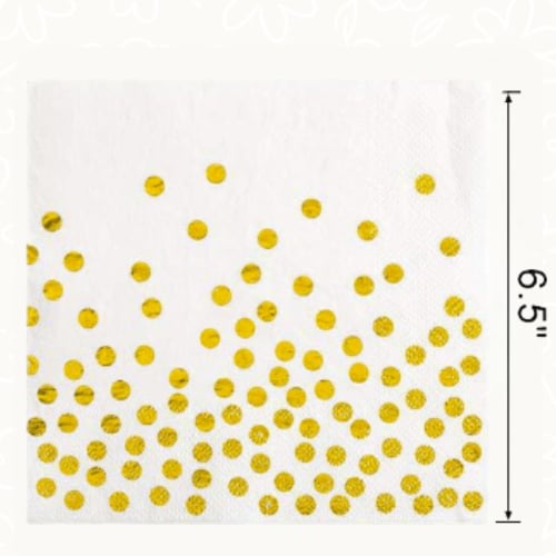 أدوات المائدة نقط ذهبي(8اشخاص) | 8person Gold Dots...