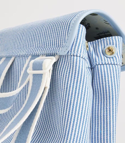 هارودز حقيبة ظهر زرقاء برسمة حصان