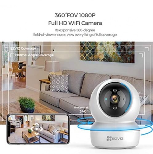 كاميرا المراقبة الدوارة/المائلة C6N من ايزفايز، فل...