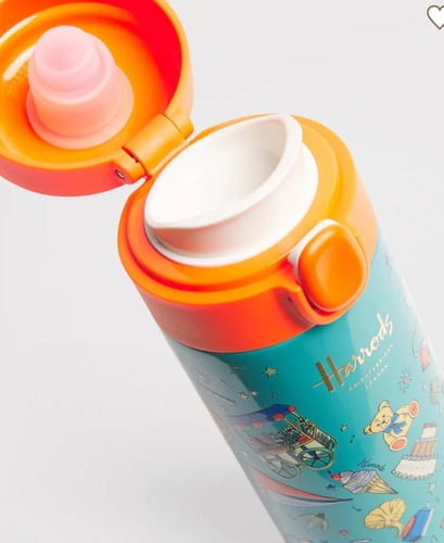 هارودز قنينة حفظ الحرارة 320 مل Henry bear ازرق بر...