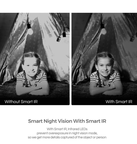 كاميرا المراقبة الدوارة/المائلة C6N من ايزفايز، فل...