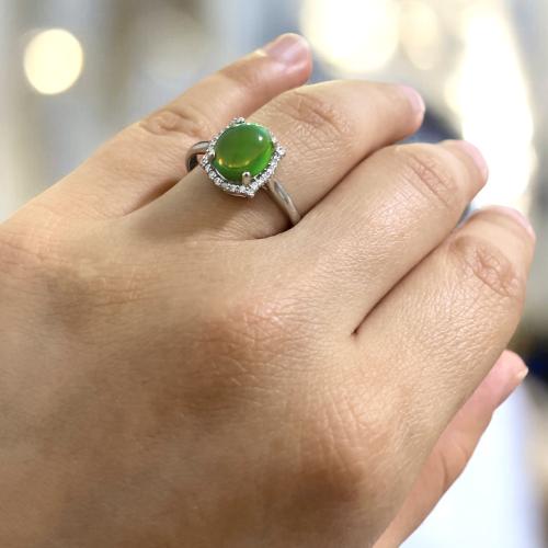 طقم فضة نسائي 3 قطع بحجر ارورا اوبال