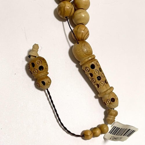 سبحة خشب زيتون طبيعي 33 تسبيحه