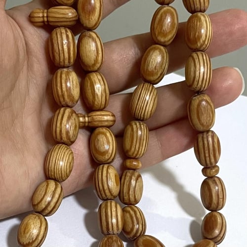 سبحة خشب صنوبر طبيعي 39 تسبيحه