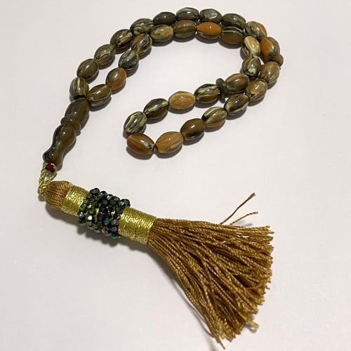 سبحة تراب كهرمان 33 تسبيحه