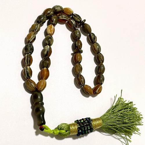 سبحة تراب كهرمان 33 تسبيحه