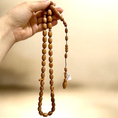 سبحة خشب صنوبر طبيعي 39 تسبيحه