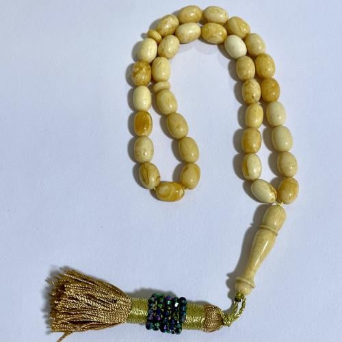 سبحة تراب كهرمان 33 تسبيحه