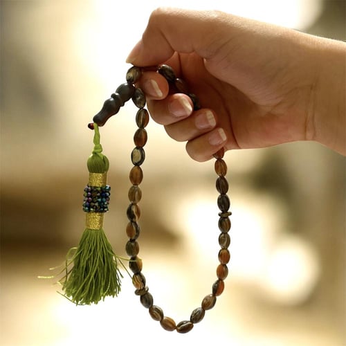 سبحة تراب كهرمان 33 تسبيحه