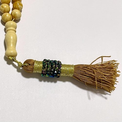 سبحة تراب كهرمان 33 تسبيحه