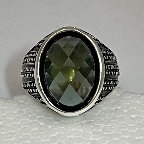 خاتم رجالي فضه حجر سلطانيت متغير الالوان