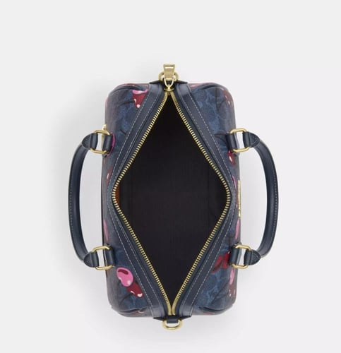 Rowan Satchel Bag In Signature Canvas With Cherry...