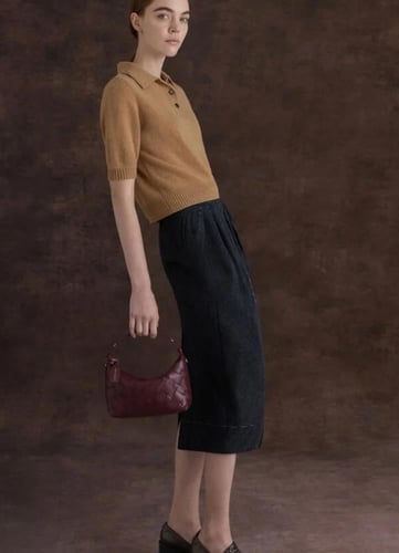 Ivette Woven Shoulder Bag - Wineberry Red